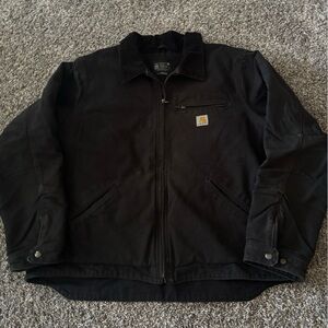 Carhartt Black Canvas Lined Work Jacket